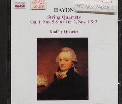 String Quartets Op. 1 Nos. 5 & 6, Op. 2, Nos 1 & 2
