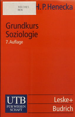 Grundkurs Soziologie /