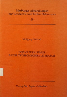 Der Naturalismus in der tschechischen Literatur /