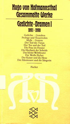 Gesammelte Werke in 10 Bänden : Gedichte : Dramen 1 : 1891-1898 /