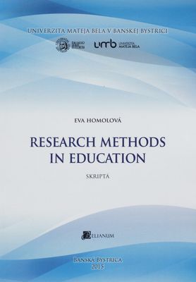Research methods in education : [skriptá] /