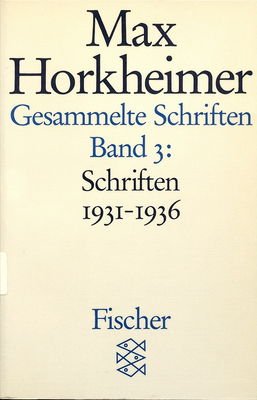 Gesammelte Schriften. Bd. 3, Schriften 1931-1936 /