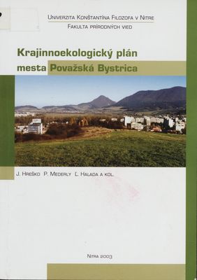 Krajinnoekologický plán mesta Považská Bystrica /