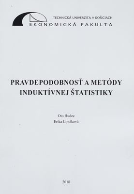 Pravdepodobnosť a metódy indutívnej štatistiky /