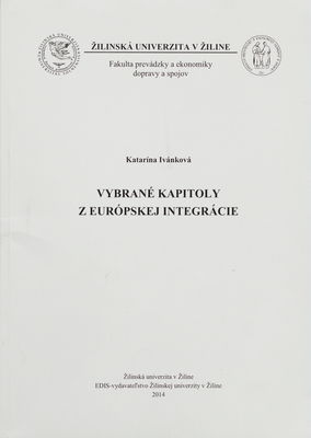 Vybrané kapitoly z európskej integrácie /