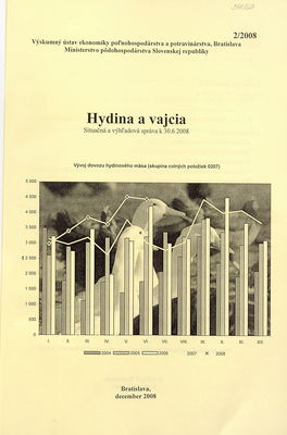 Hydina a vajcia : situačná a výhľadová správa k 30.6.2008 /