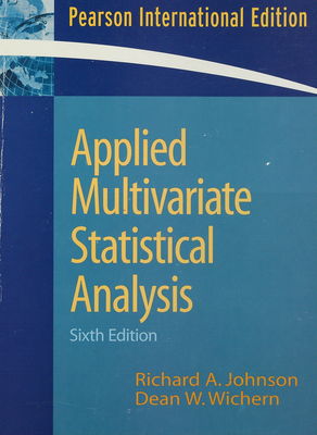 Applied multivariate statistical analysis /