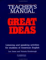 Great ideas : listening and speaking activities for students of American English : teacher´s manual /