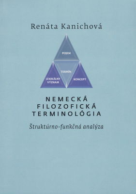 Nemecká filozofická terminológia : štruktúrno-funkčná analýza /