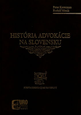 História advokácie na Slovensku /