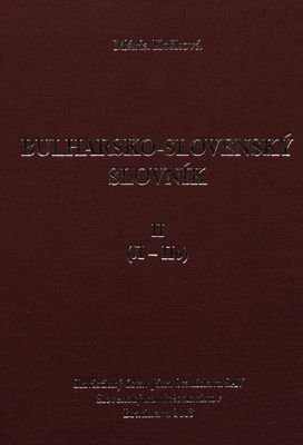 Bulharsko-slovenský slovník. II, (L-Po) /
