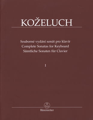 Souborné vydání sonát pro klavír I., Sonatas 1-12 /