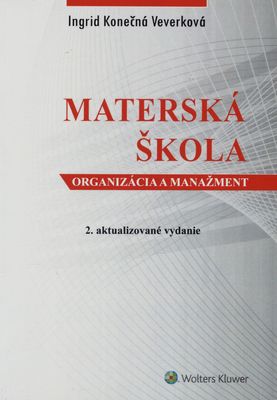 Materská škola : organizácia a manažment /