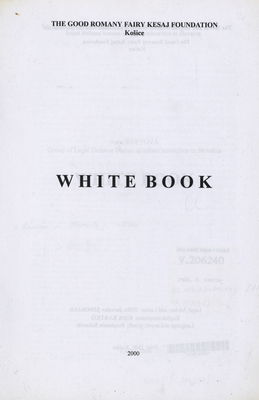 White book. /