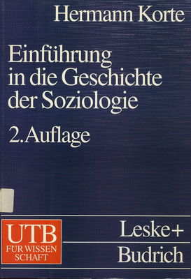 Einführung in die Geschichte der Soziologie. 2. Bd. /