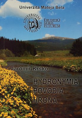 Hydronymia povodia Hrona /