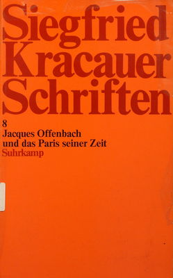 Jacques Offenbach und das Paris seiner Zeit /