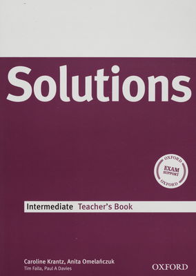 Solutions : intermediate. Teacher´s book /