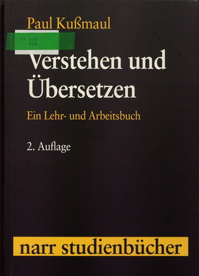 Verstehen und Übersetzen / : ein Lehr- und Arbeitsbuch /