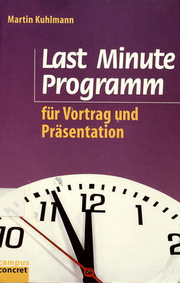 Last Minute Programm für Vortrag und Präsentation /