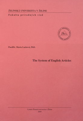 The system of English articles /