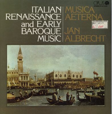 Italian renaissance and early baroque music