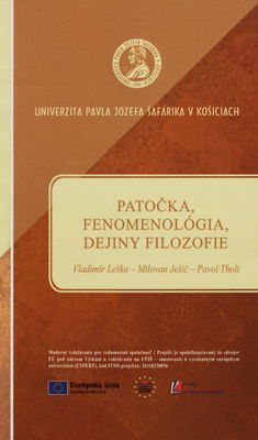Patočka, fenomenológia, dejiny filozofie /