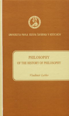 Philosophy of the history of philosophy : strong and weak models /