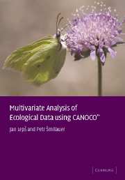 Multivariate analysis of ecological data using CANOCO