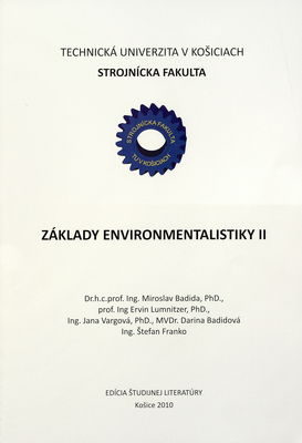 Základy environmentalistiky. II /