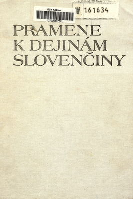 Pramene k dejinám slovenčiny /