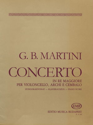 Concerto in re maggiore per violoncello, archi e cembalo zongorakivonat /