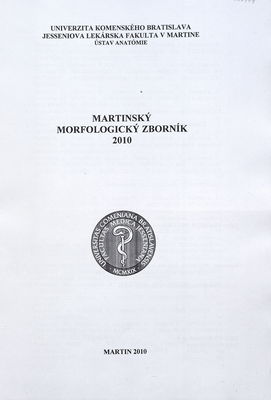 Martinský morfologický zborník 2010 /