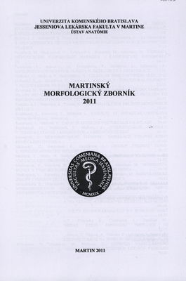 Martinský morfologický zborník 2011 /