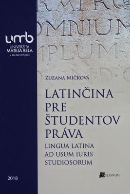 Latinčina pre študentov práva /