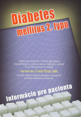 Diabetes mellitus 2. typu : informácie pre pacienta /