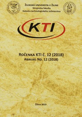 Ročenka KTI = Annual. Č. 12 (2018) /