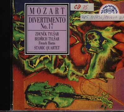 Divertimento for 2 violins, viola, cello and 2 french horns (No. 17) in D major, K.334(320b) /