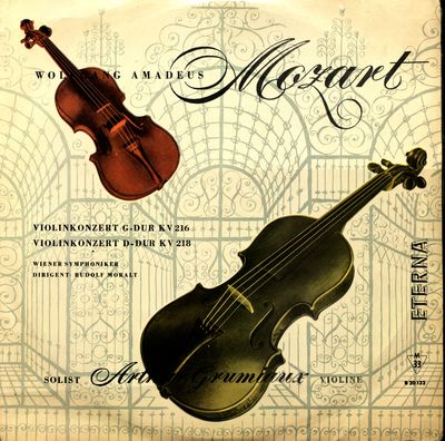 Konzert für Violine und Orchester G-dur, KV 216 ; Konzert für Violine und Orchester D-dur, KV 218