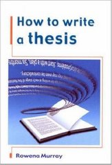How to write a thesis /