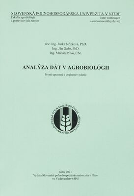 Analýza dát v agrobiológii /