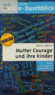 Bertolt Brecht, Mutter Courage und ihre Kinder /
