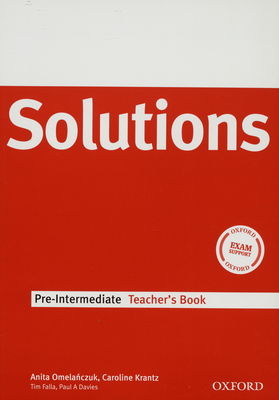 Solutions : pre-intermediate. Teachert´s book /