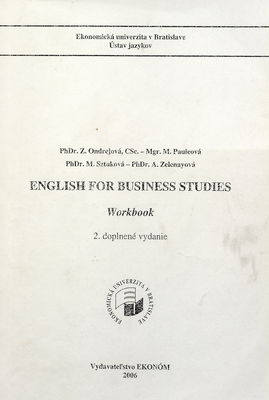 English for business studies. Workbook /