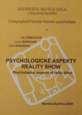 Psychologické aspekty reality show /