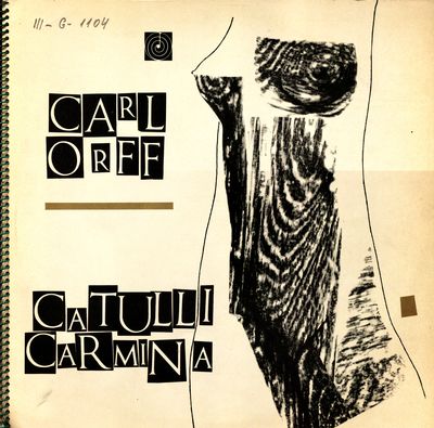Catulli Carmina scénické hry pro sólo, sbor, čtyři klavíry a bicí nástroje /