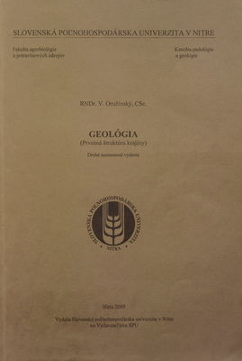 Geológia : (prvotná štruktúra krajiny) /