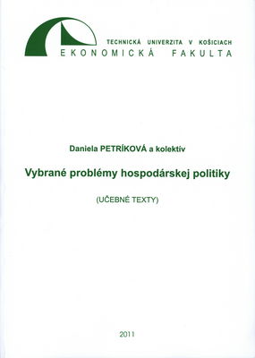 Vybrané problémy hospodárskej politiky : (učebné texty) /