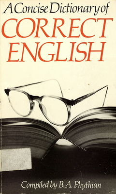 A concise dictionary of correct English /