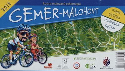 Gemer - Malohont ručne maľovaná cyklomapa : mapa deťom : maľovaná deťmi /